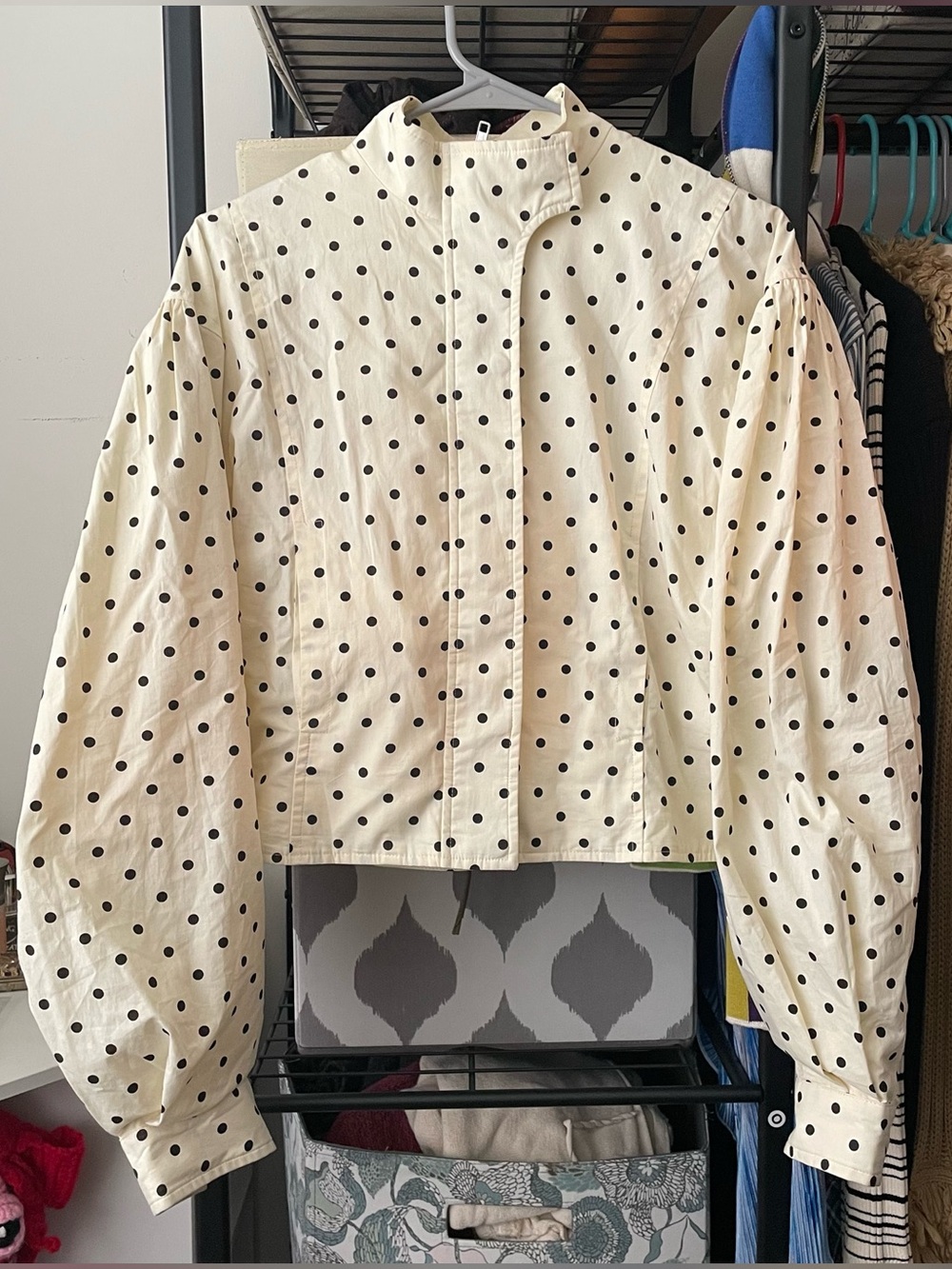Belle Anna Globo White Polka Jacket